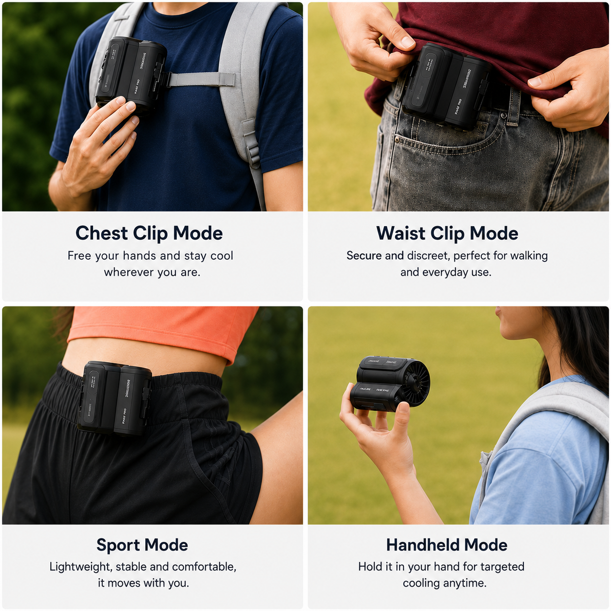 Climora CoolClip™ — Stay cool, wherever you go.
